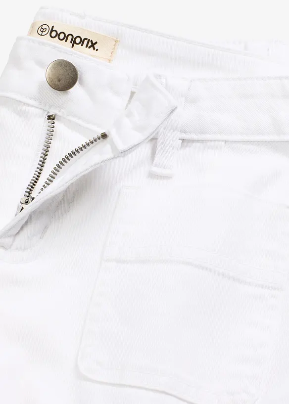 Capribukse i bomull med stretch, bonprix