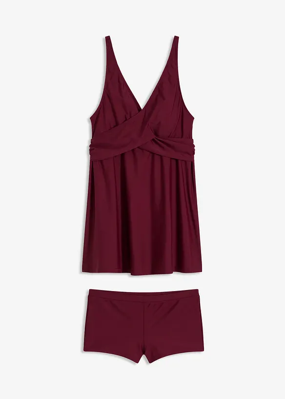 Lang tankini (2-delt sett) med V-hals, bonprix
