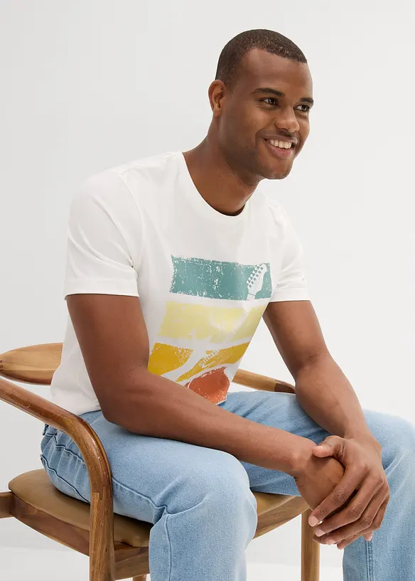 T-shirt i ren økologisk bomull, bonprix