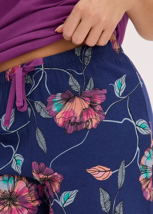 Kort pyjamas i myk viskosemiks, bonprix