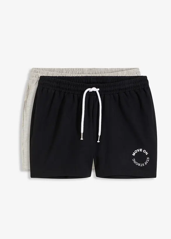 Loungewear-sweat shorts (2-pack), bonprix