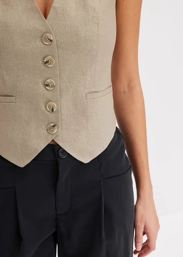 Vest i lett viskosemiks, bonprix