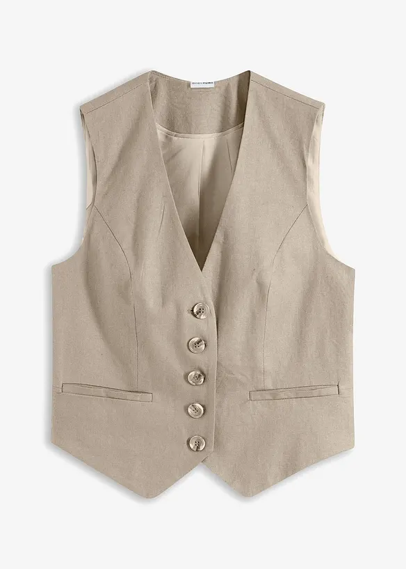 Vest i lett viskosemiks, bonprix