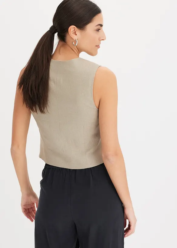 Vest i lett viskosemiks, bonprix