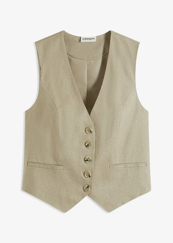 Vest i lett viskosemiks, bonprix
