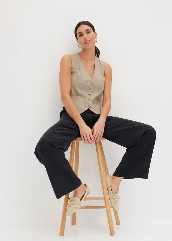 Vest i lett viskosemiks, bonprix