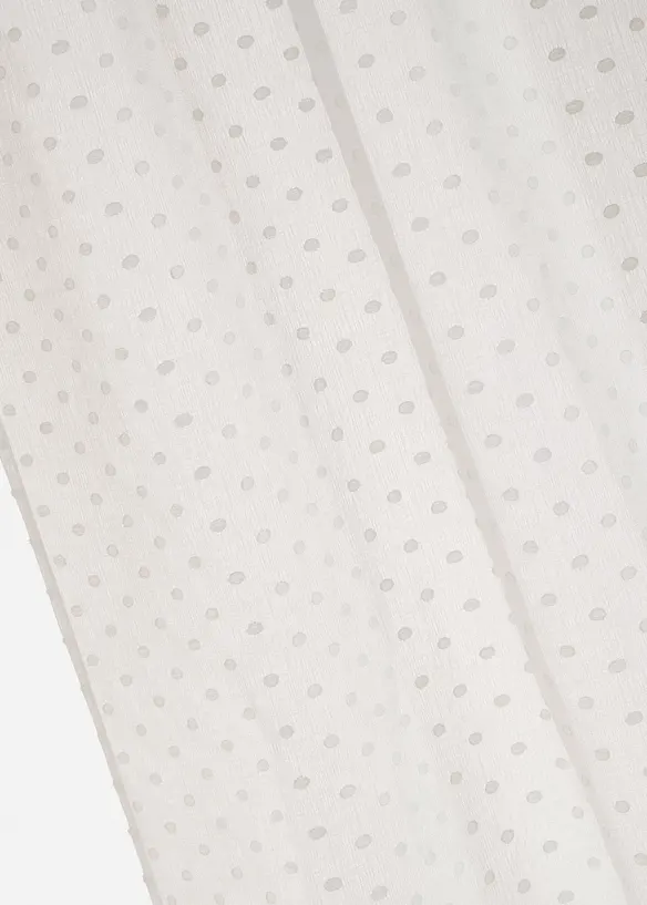 Gardin med jacquard-prikkemønster (1-pack), bonprix