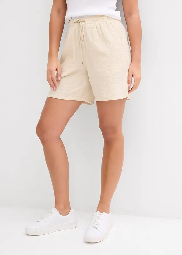 Shorts i musselin, bonprix
