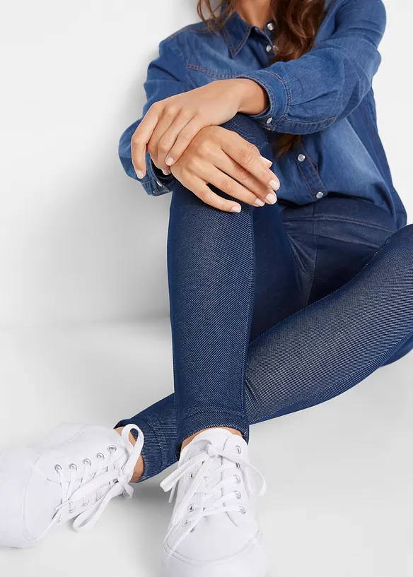 Termoleggings i jeanslook, bonprix