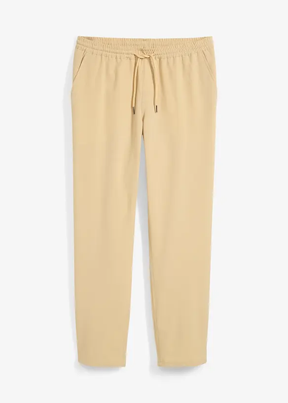 Relaxed Fit-pull on-bukse med stretch, Straight, bonprix