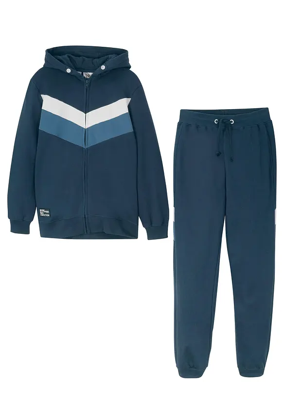 Joggedress i 100% økologisk bomull (2-delt sett), bonprix