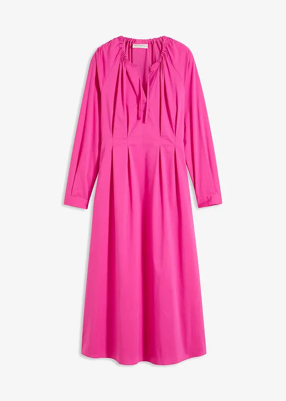 Maxikjole i poplin, bonprix