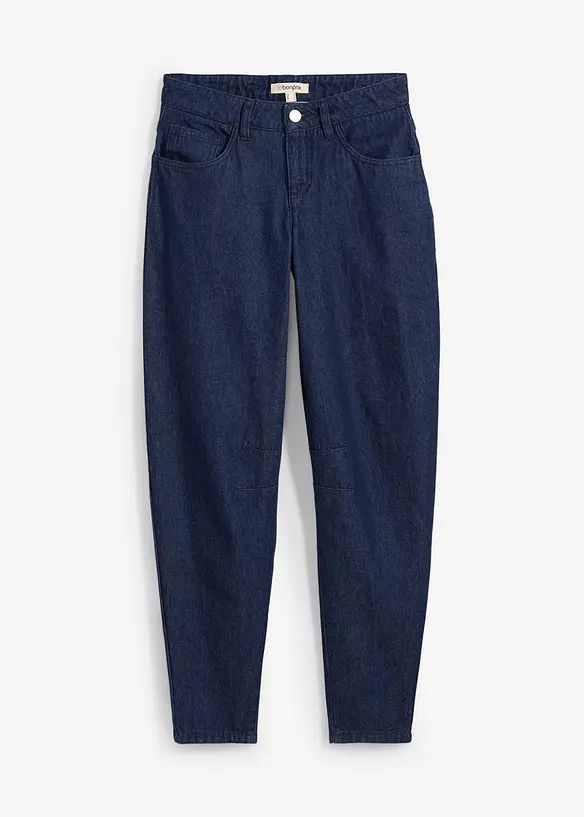 Barrel-jeans Mid Waist, økologisk bomull, bonprix