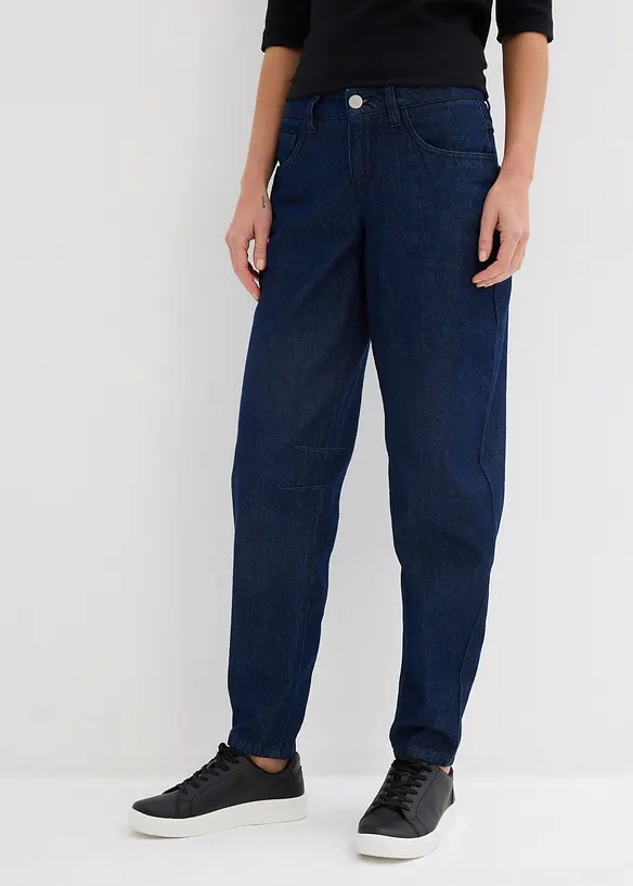 Barrel-jeans Mid Waist, økologisk bomull, bonprix