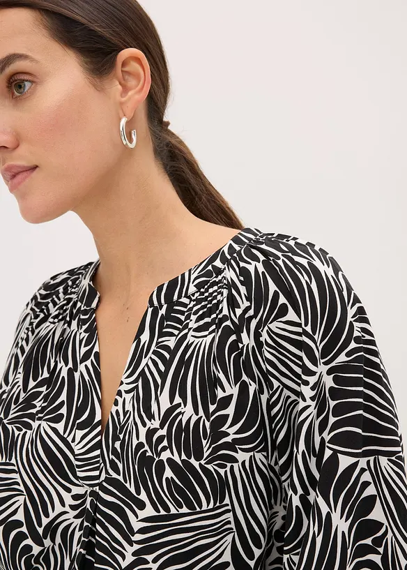 Blusetunika i lett viskose, bonprix