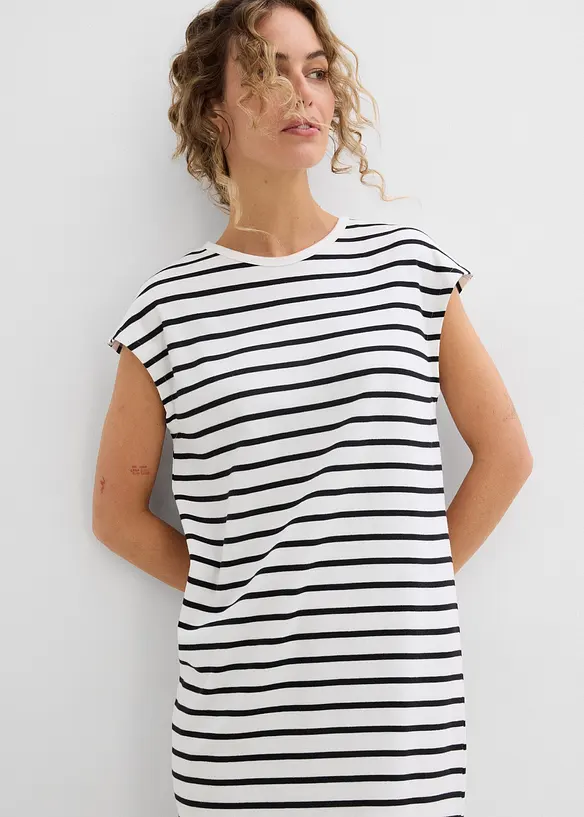 Trikotkjole i ren bomull, bonprix