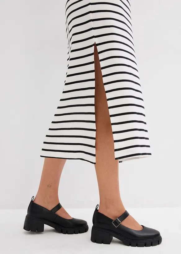 Trikotkjole i ren bomull, bonprix