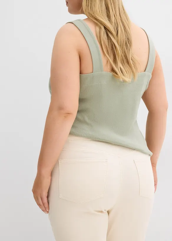 Flared-jeans High Waist, cropped, bonprix