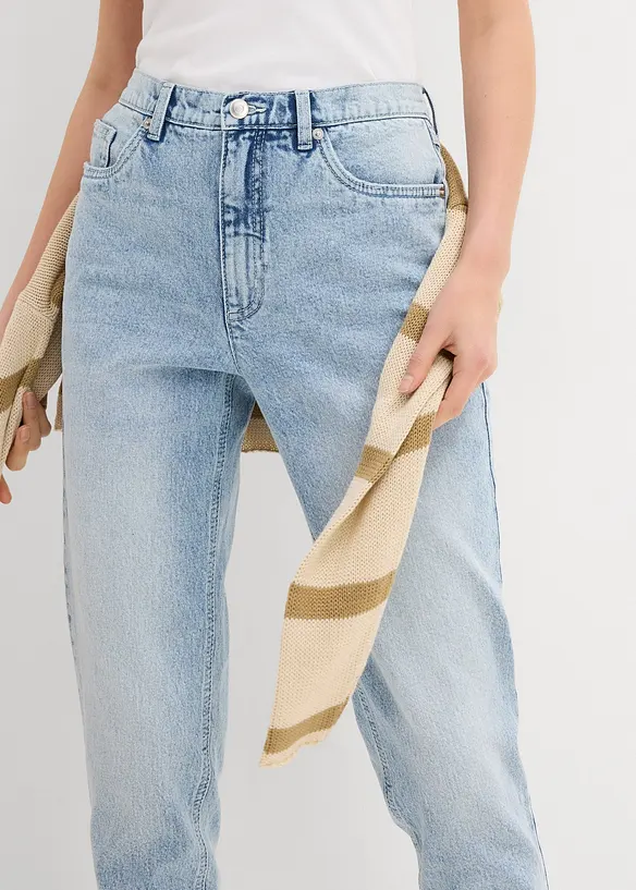 Mom-jeans High Waist, Low Stretch cropped, bonprix