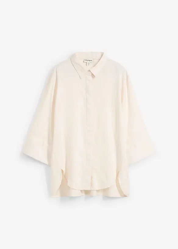Bluse i kjølende linmiks, bonprix