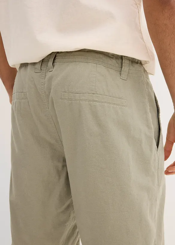 Bermudashorts i linmiks, Regular Fit, bonprix