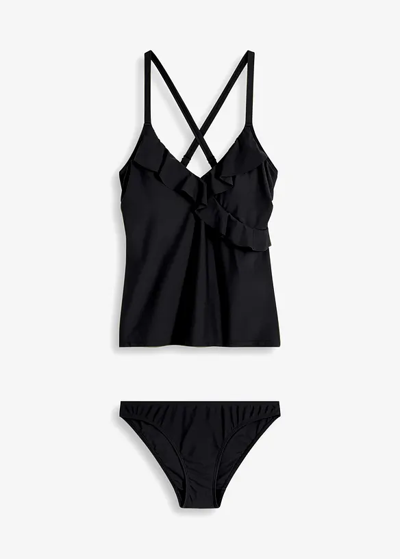 Tankini (2-delt sett) med volang, bonprix