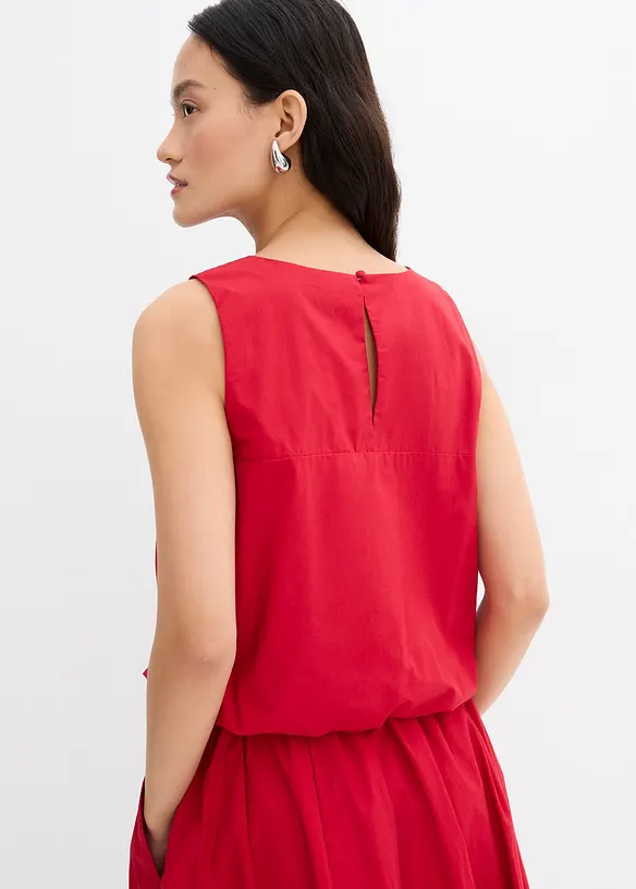 Blusetopp i 100% bomull, bonprix