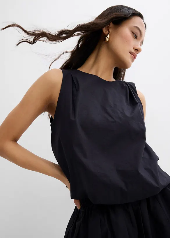 Blusetopp i 100% bomull, bonprix