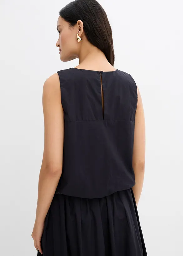 Blusetopp i 100% bomull, bonprix