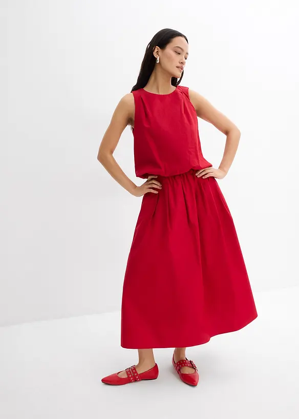 Blusetopp i 100% bomull, bonprix