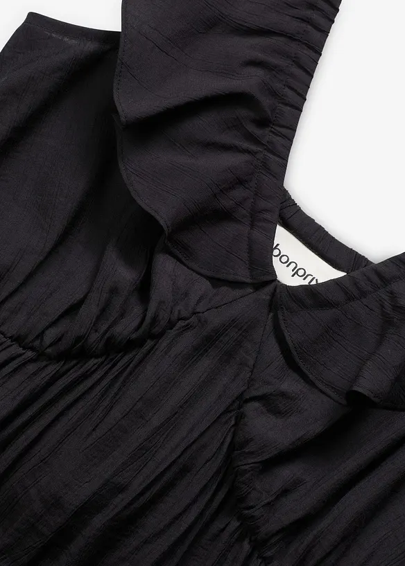 Ermeløs kjole i lett viskosemiks, bonprix