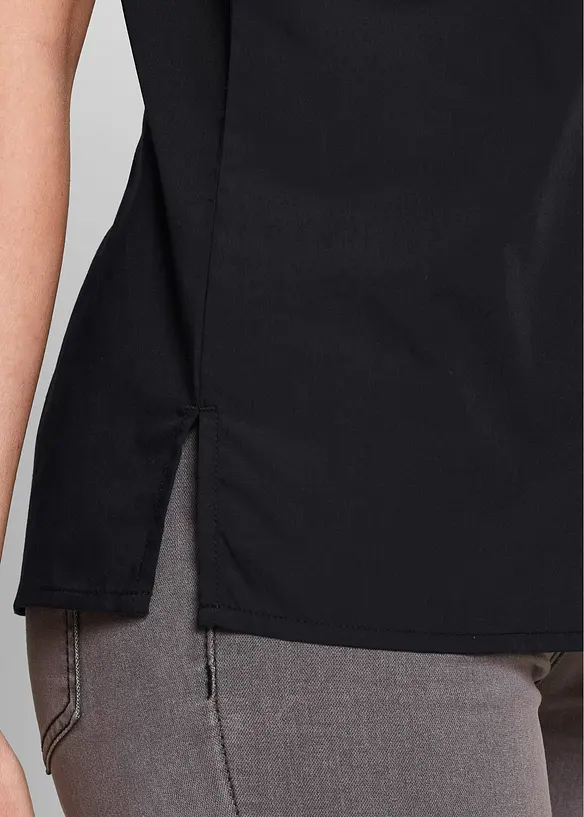 Kortermet bluse i poplin, bonprix