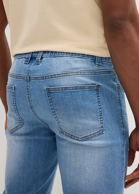 Lett Long Sweatjeans-bermuda, Regular Fit, bonprix