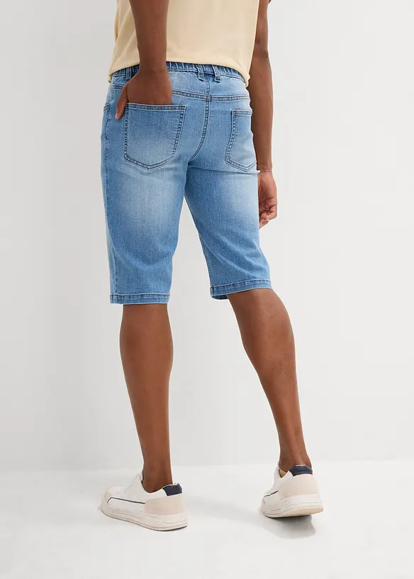 Lett Long Sweatjeans-bermuda, Regular Fit, bonprix