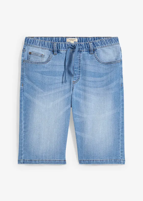 Lett Long Sweatjeans-bermuda, Regular Fit, bonprix