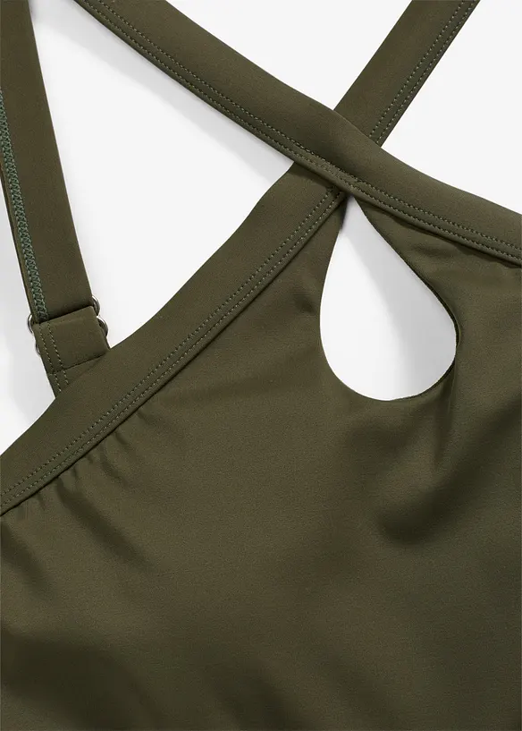 Tankini (2-delt sett) med kryssende stropper, bonprix