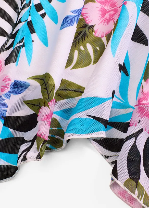 Tankini med mønstret nettingmateriale (2-delt sett), bonprix