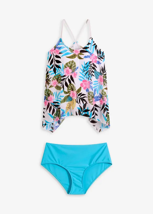 Tankini med mønstret nettingmateriale (2-delt sett), bonprix