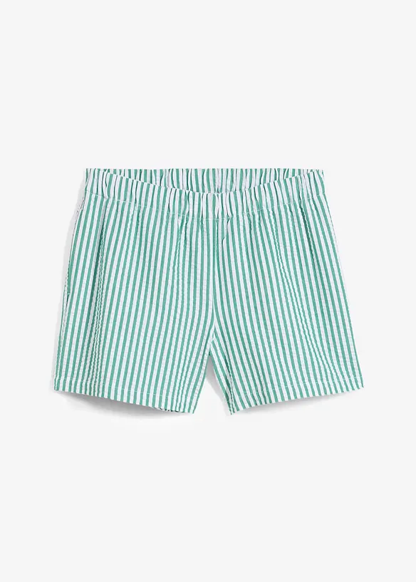 Pull on-shorts i 100% bomull med stripemønster, bonprix