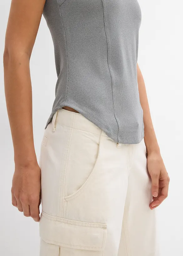Singlet med pyntestikninger, bonprix