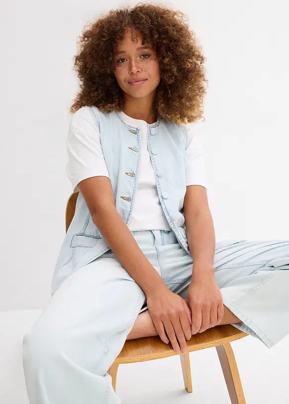 Loose Fit-jeans, Mid Waist, super soft cropped, bonprix