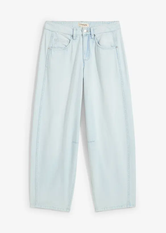 Loose Fit-jeans, Mid Waist, super soft cropped, bonprix