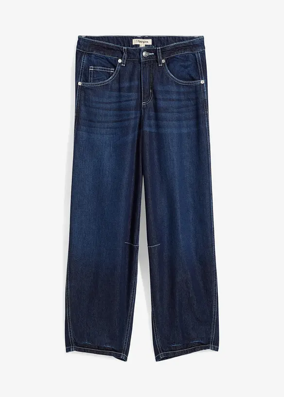 Loose Fit-jeans, Mid Waist, super soft cropped, bonprix