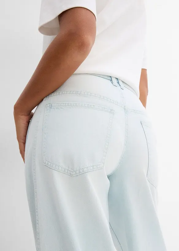 Loose Fit-jeans, Mid Waist, super soft cropped, bonprix