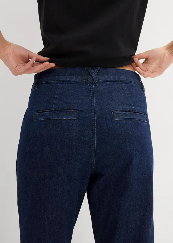 Straight-jeans High Waist, cropped, bonprix