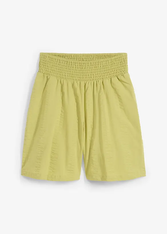Pull on-shorts i bomullskrepp, bonprix