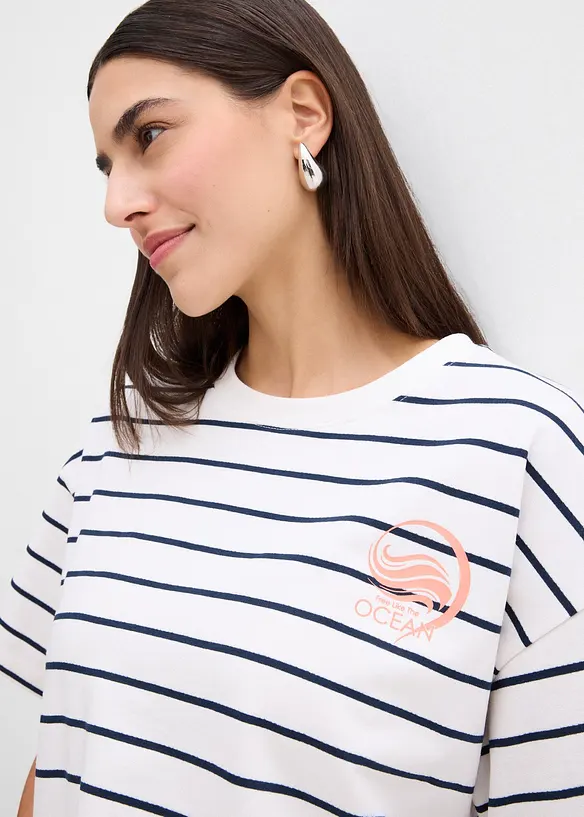 Sweatshirt i myk bomullsmiks, bonprix