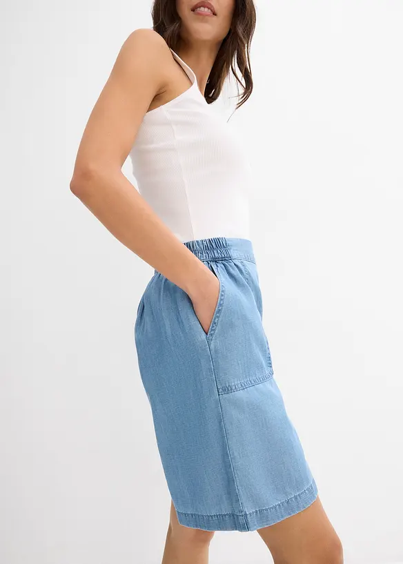 Pull on-shorts med kjølende lin, bonprix