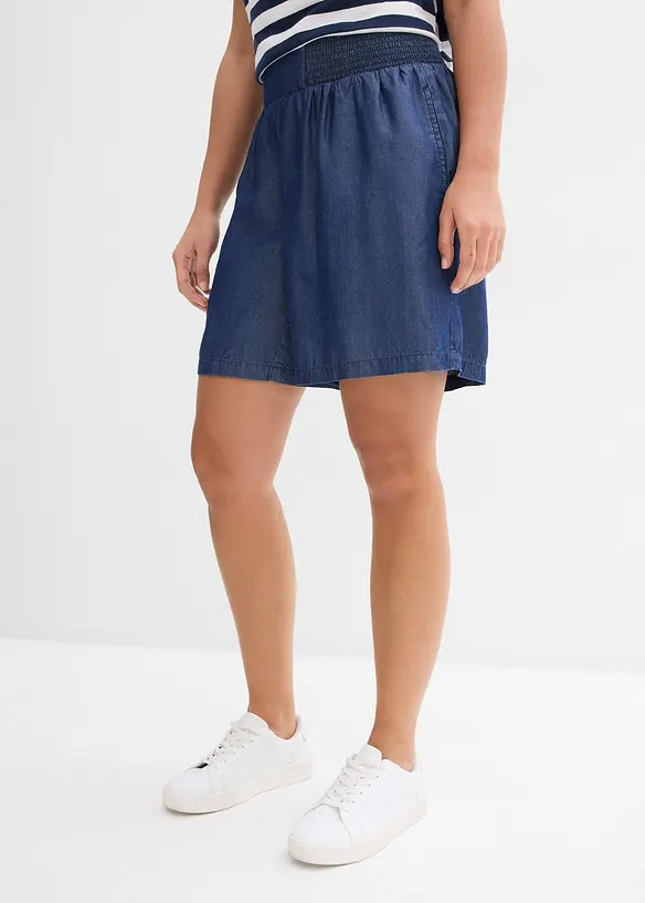 Slip on-shorts med smock-linning, bonprix
