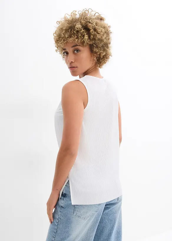 Blusetopp i resirkulert polyester, bonprix